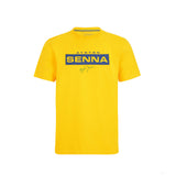 Ayrton Senna T-shirt, Logo, Yellow, 2021 - FansBRANDS®