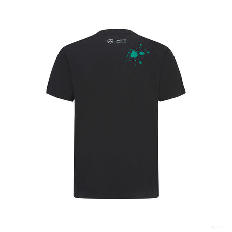 Mercedes Lewis Hamilton Maglietta, LEWIS #44, Nero, 2022 - FansBRANDS®