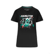 Mercedes Lewis Hamilton Maglietta per donne, LEWIS #44, Nero, 2022 - FansBRANDS®