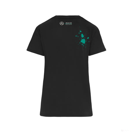 Mercedes Lewis Hamilton Maglietta per donne, LEWIS #44, Nero, 2022 - FansBRANDS®