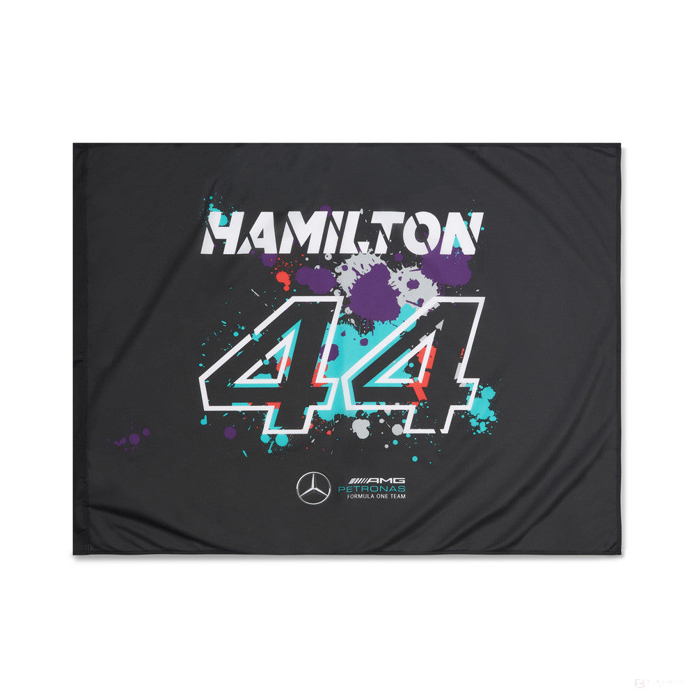 Mercedes Bandiera, Lewis Hamilton 120x90 cm, Multicolore, 2022