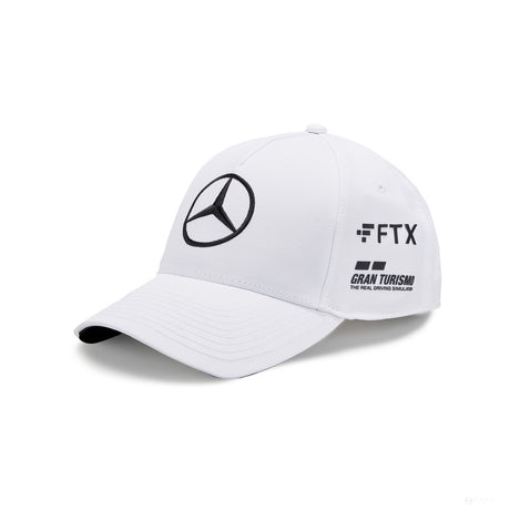 Mercedes Baseball Cappello, Lewis Hamilton, Adulto, Bianco, 2022 - FansBRANDS®