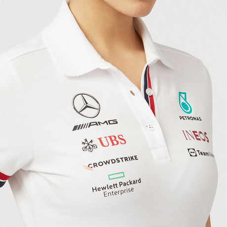 Mercedes Team Polo per donne, Bianco, 2022 - FansBRANDS®