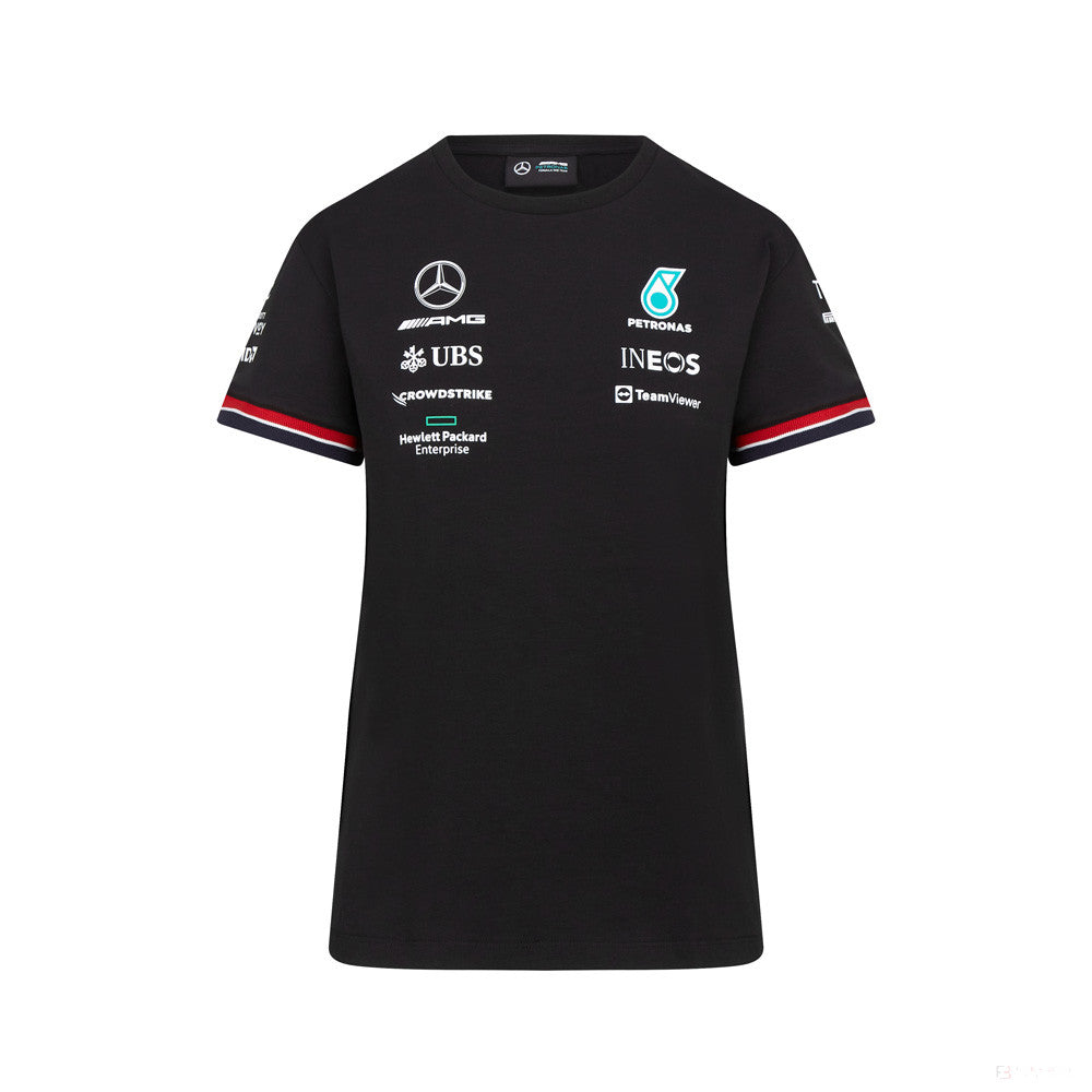 Mercedes Team Maglietta per donne, Nero, 2022
