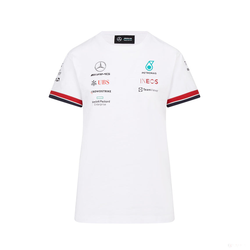 Mercedes Team Maglietta per donne, Bianco, 2022 - FansBRANDS®