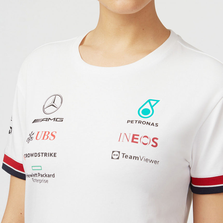 Mercedes Team Maglietta per donne, Bianco, 2022 - FansBRANDS®