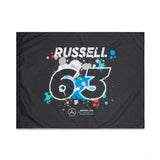 Mercedes Bandiera, George Russell 120x90 cm, Multicolore, 2022 - FansBRANDS®