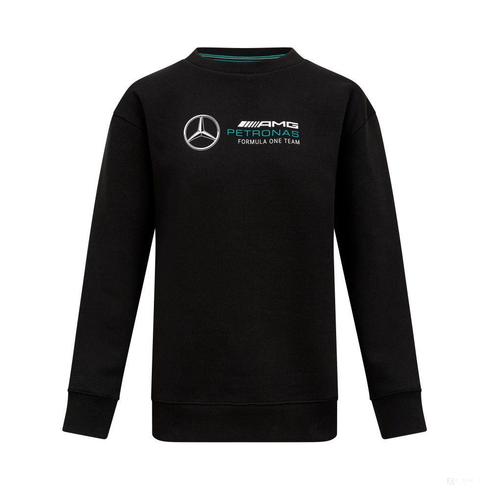 Mercedes crew sweatshirt, women, black