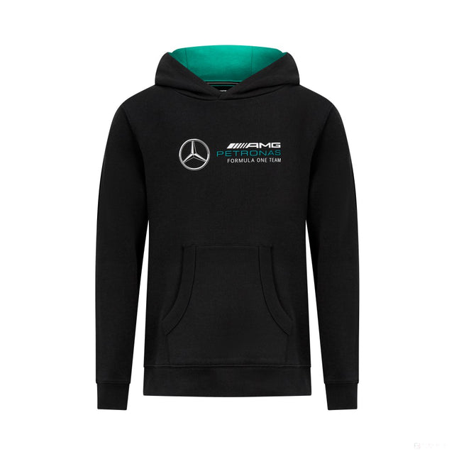 Mercedes sweatshirt, hooded, AMG logo, kids, black - FansBRANDS®