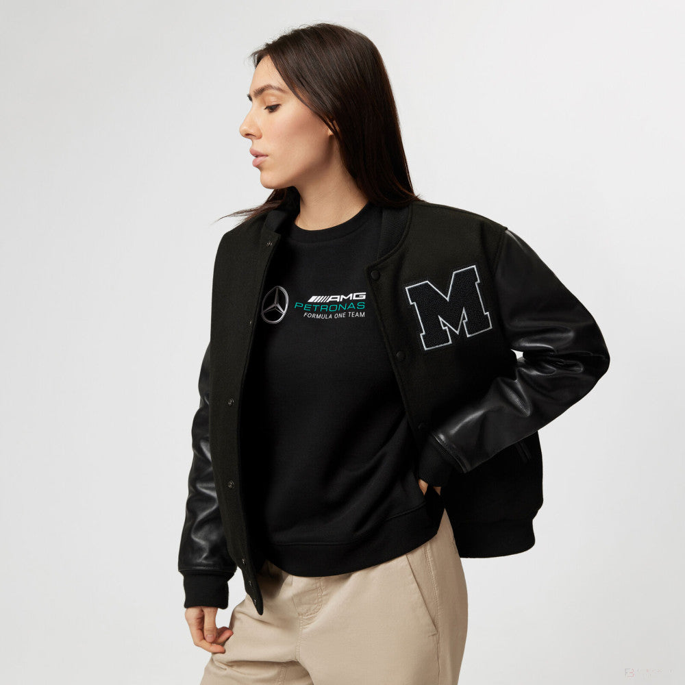 Mercedes varsity jacket, Black 3XL
