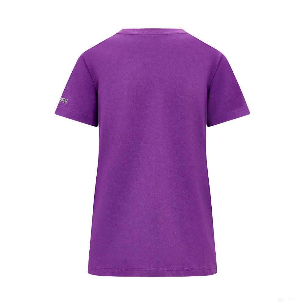 Mercedes t-shirt, Lewis Hamilton logo, purple