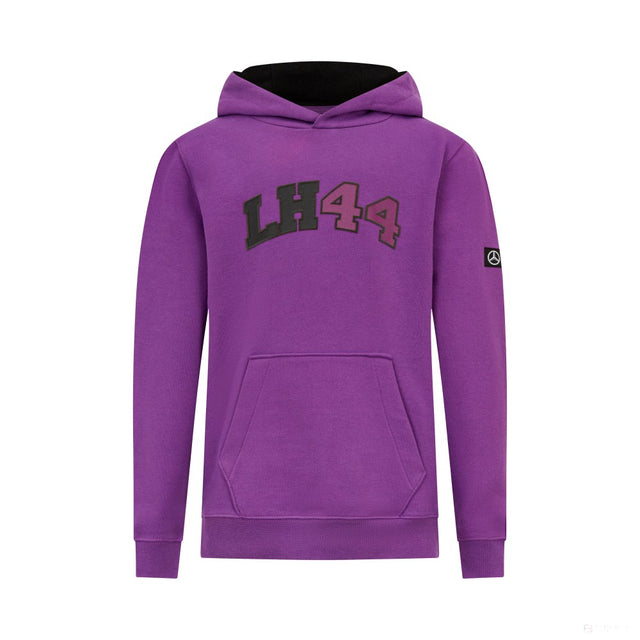 Mercedes sweatshirt, hooded, Lewis Hamilton, kids, purple - FansBRANDS®