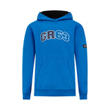 Mercedes sweatshirt, hooded, George Russell, blue
