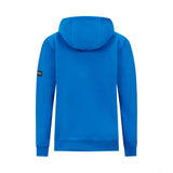 Mercedes sweatshirt, hooded, George Russell, blue