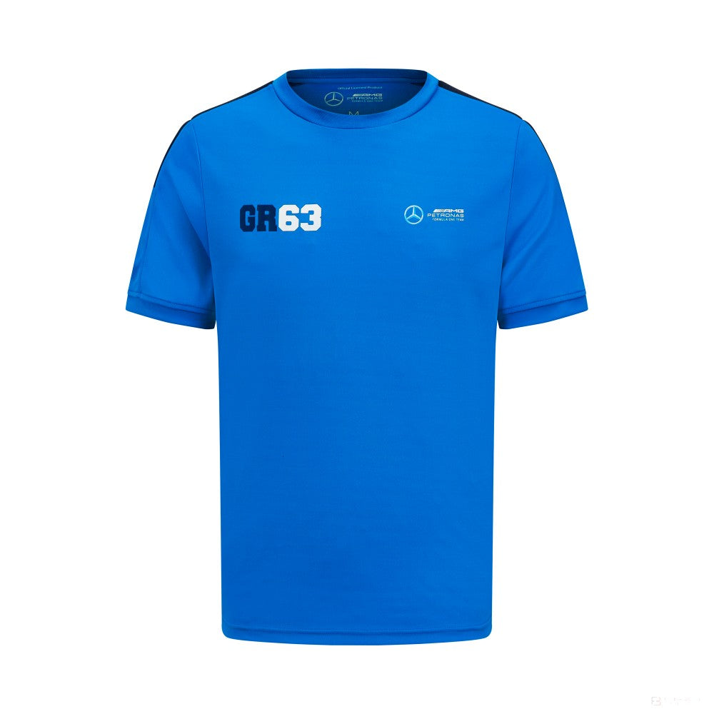 Mercedes t-shirt, George Russell, sport, blue - FansBRANDS®