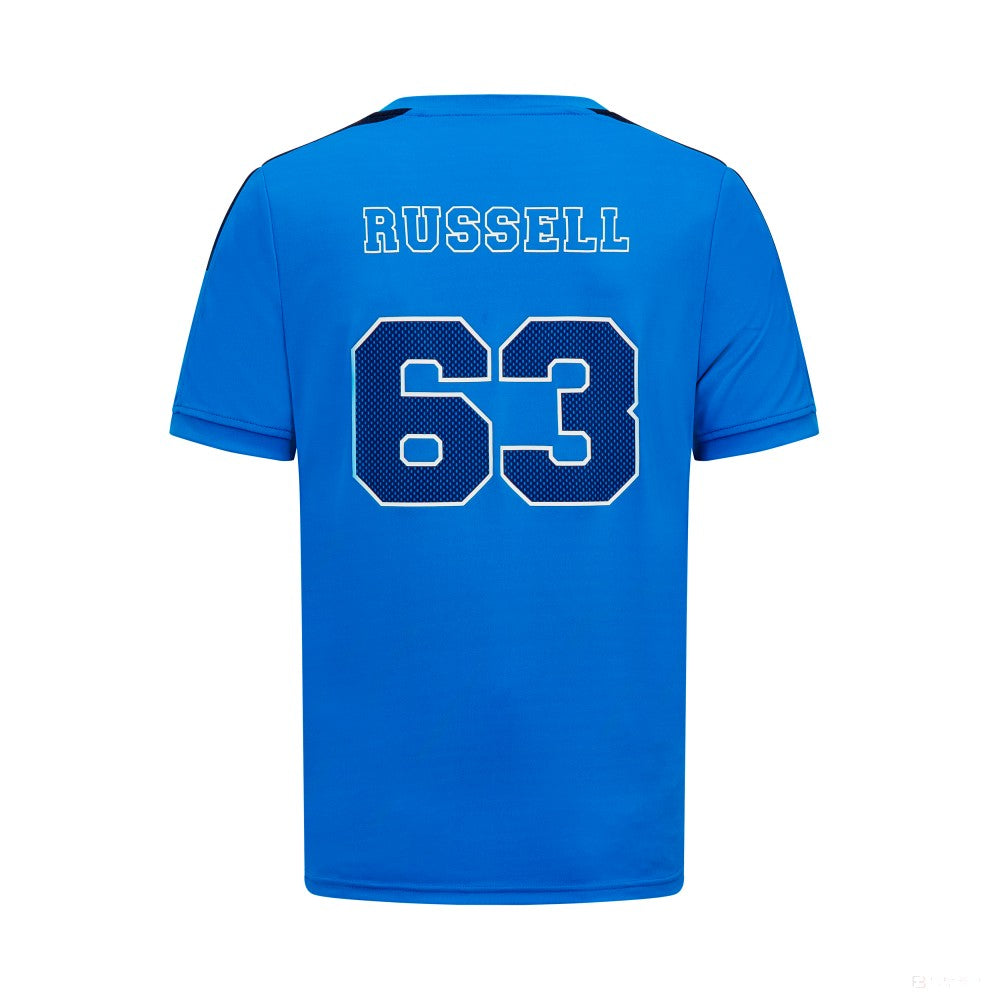Mercedes t-shirt, George Russell, sport, blue