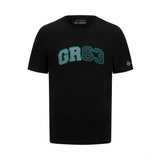 Mercedes t-shirt, George Russell logo, black - FansBRANDS®