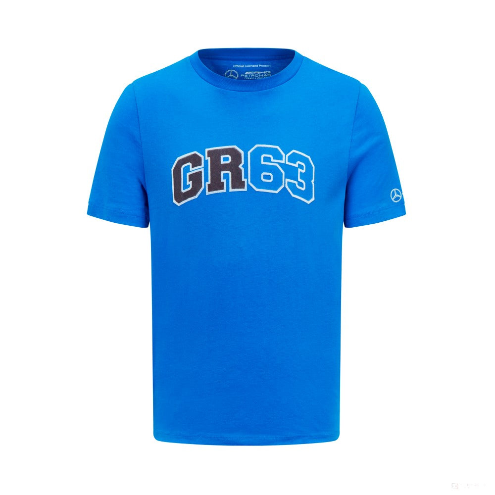 Mercedes t-shirt, George Russell logo, blue