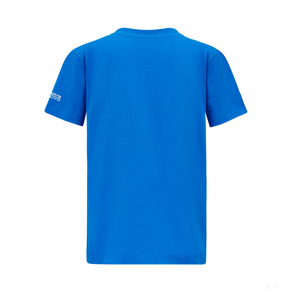 Mercedes t-shirt, Gerorge Russell, kids, blue
