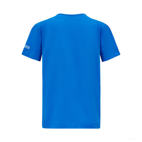 Mercedes t-shirt, Gerorge Russell, kids, blue