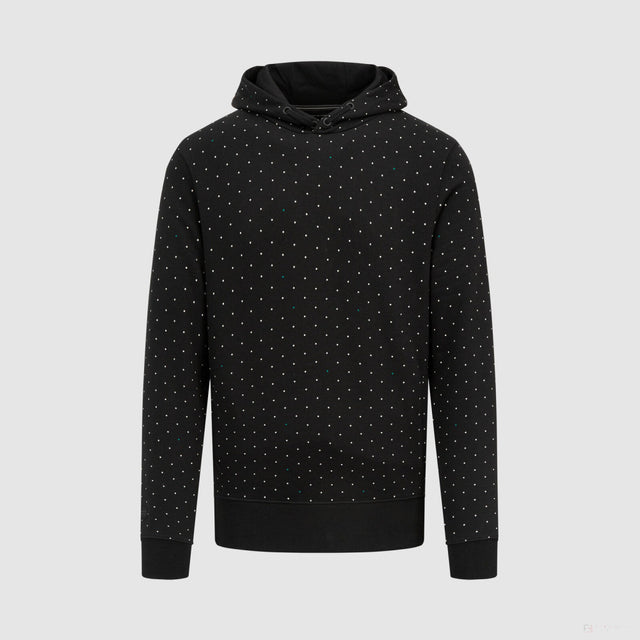 Mercedes sweathsirt, hooded, polka dot, black - FansBRANDS®