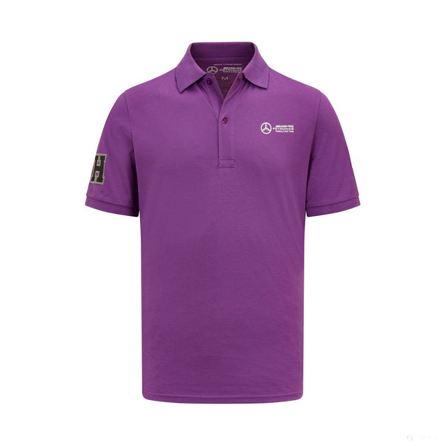 Mercedes polo, Lewis Hamilton logo, purple - FansBRANDS®