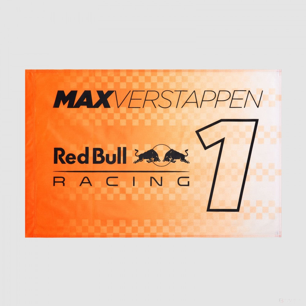 Bandiera Red Bull Max Verstappen numero 1, 90x60 cm, arancione, 2022
