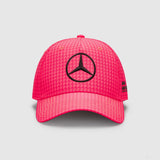Mercedes baseball cap, Lewis Hamilton, neon pink, 2023