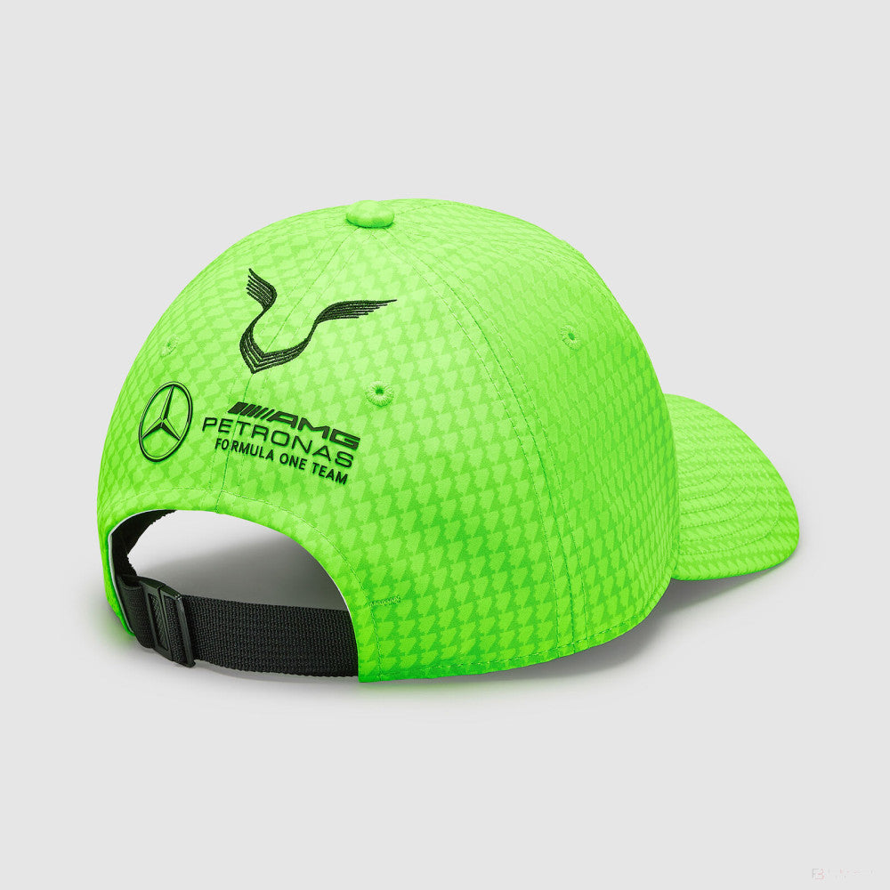 Mercedes baseball cap, Lewis Hamilton, kids, neon green, 2023 - FansBRANDS®