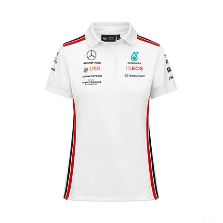 Mercedes polo, driver, team, women, white, 2023 - FansBRANDS®