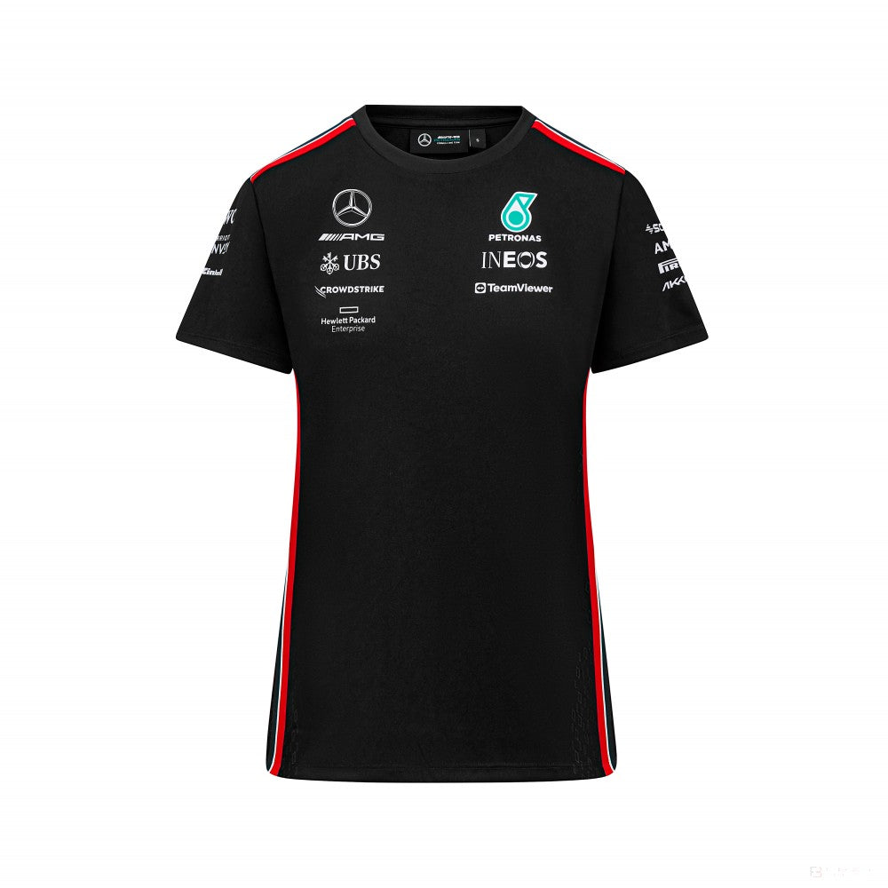 Mercedes t-shirt, driver, team, women, black, 2023