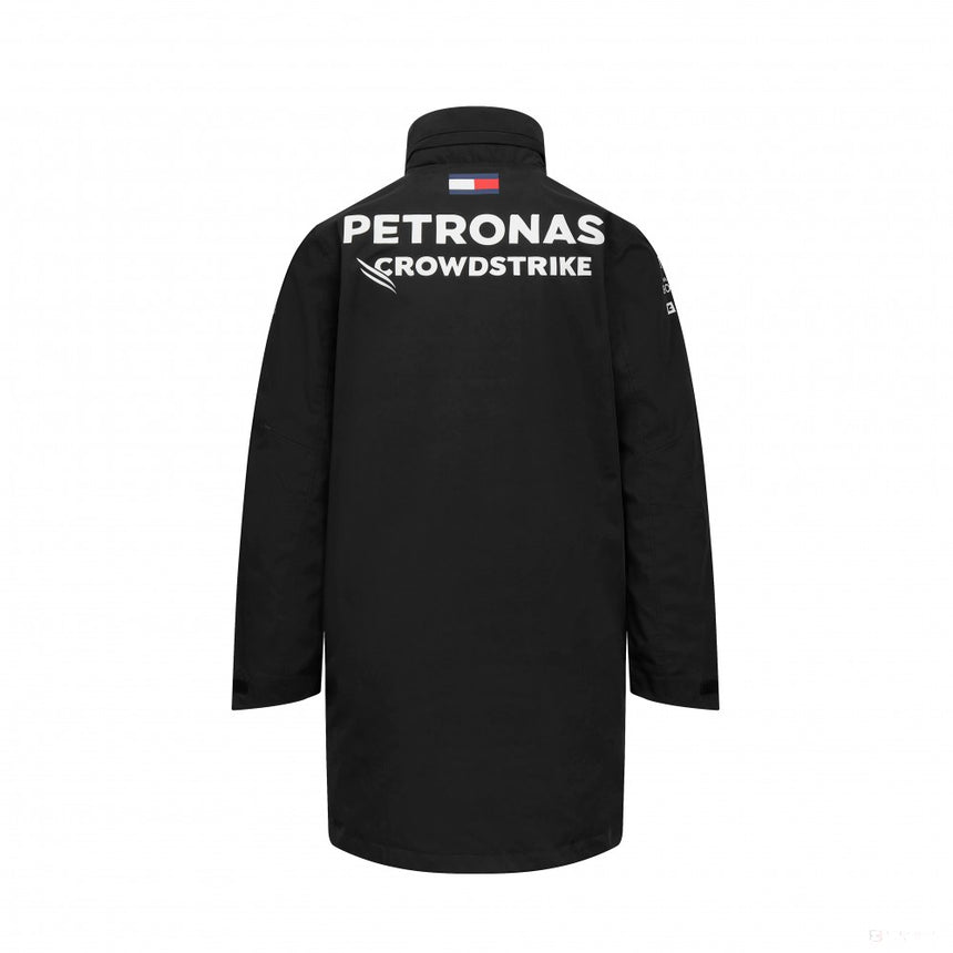 Mercedes rain jacket, team, black, 2023 - FansBRANDS®