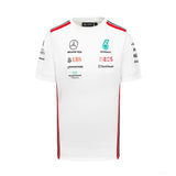 Mercedes t-shirt, team, driver, white, 2023