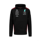 Mercedes sweatshirt, hooded, team, black, 2023