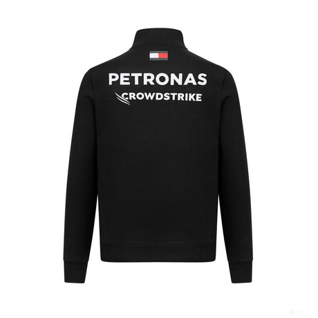 Mercedes sweatshirt, team, 1/4 Zip, black, 2023