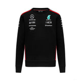 Mercedes sweatshirt, team crew, black 2023