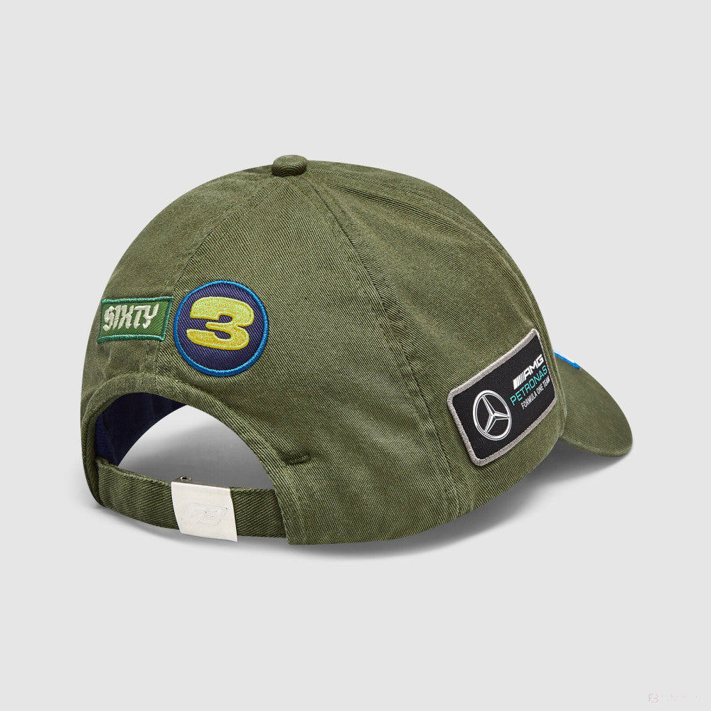 Mercedes baseball cap, George Russell, vintage find, green, 2023