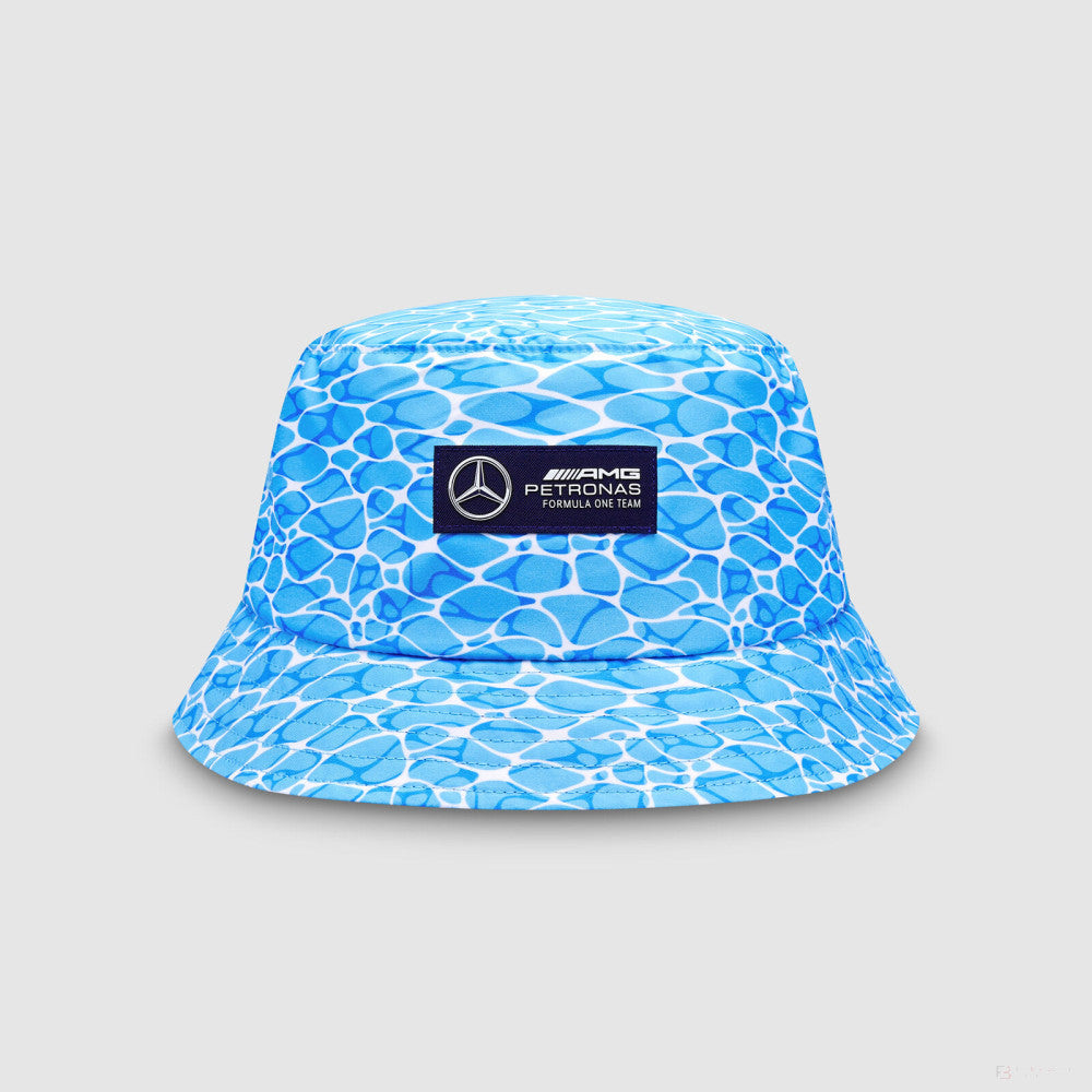 Mercedes bucket hat, George Russell SE, No Diving, blue - FansBRANDS®