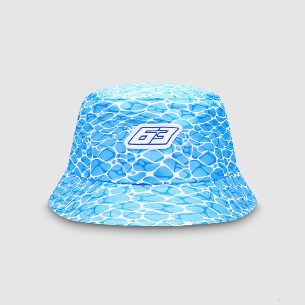 Mercedes bucket hat, George Russell SE, No Diving, blue