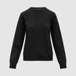 Mercedes sweatshirt, polka dot, women, black - FansBRANDS®