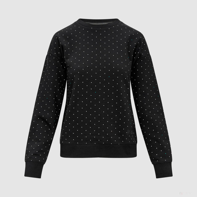 Mercedes sweatshirt, polka dot, women, black - FansBRANDS®