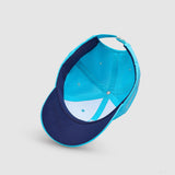 Mercedes baseball cap, George Russell, kids, blue, 2023