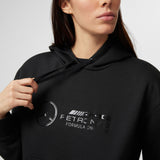 Mercedes sweatshirt, hooded, stealth, women, black - FansBRANDS®