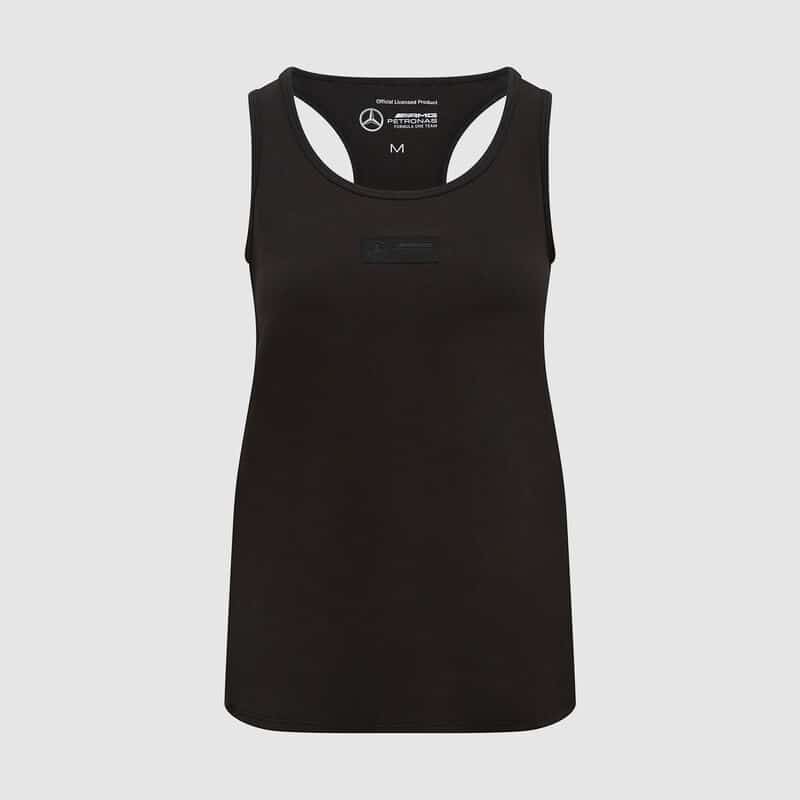 Mercedes top, racerback, stealth, women, black