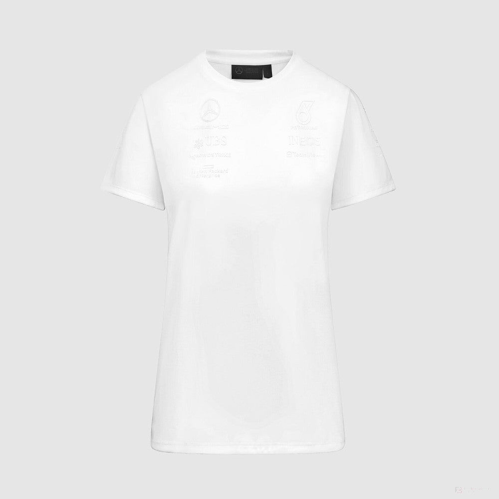 Mercedes t-shirt, womens, stealth, white - FansBRANDS®