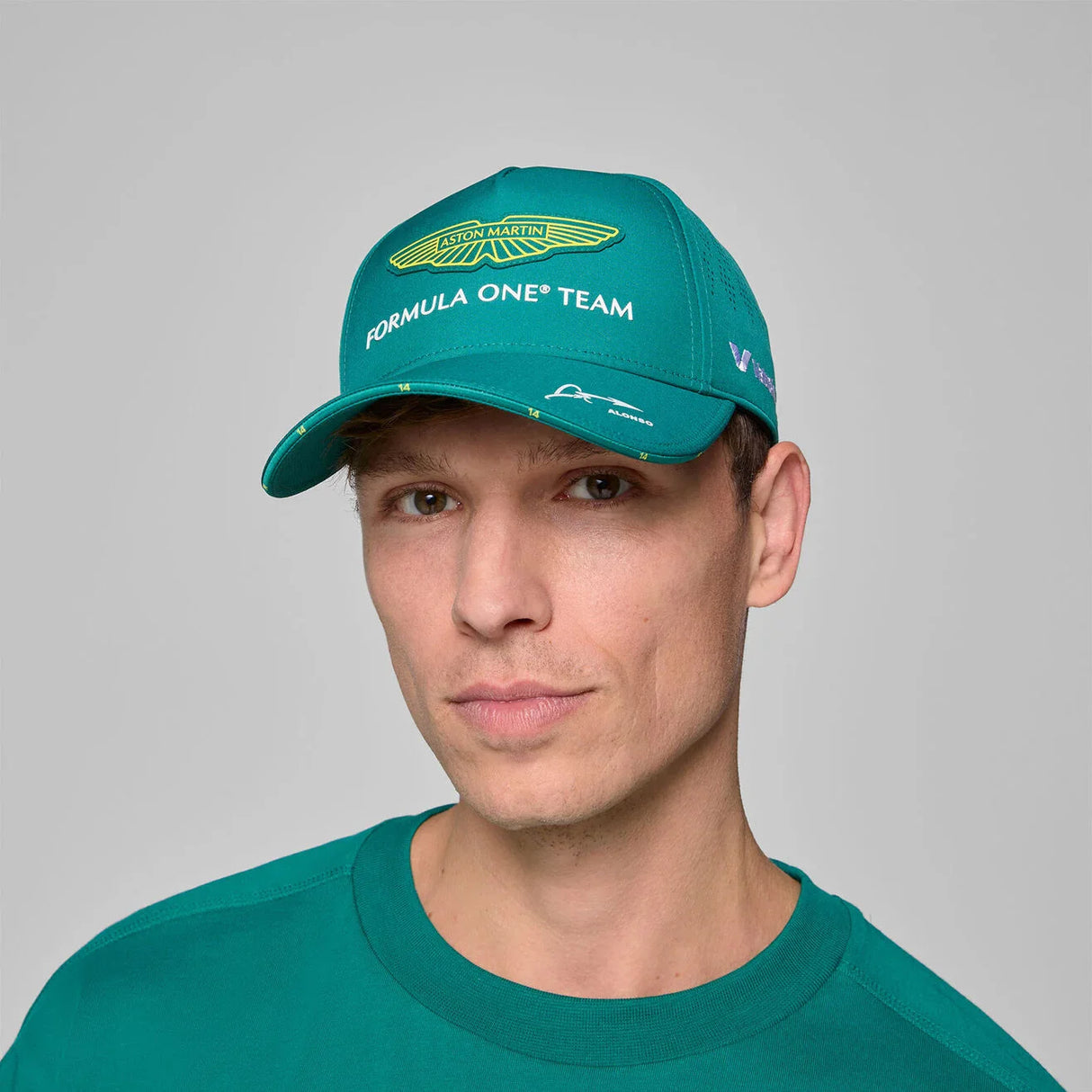 Aston Martin AMF1, Team, Cappellino, Fernando Alonso, Verde 🔥