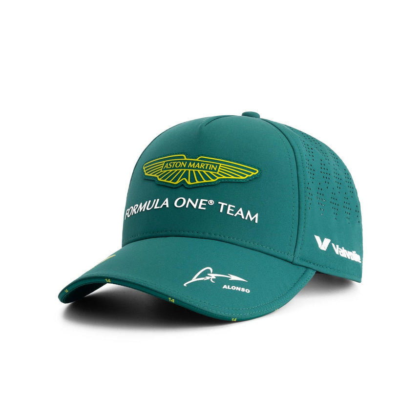 Cappellino Aston Martin, team, Fernando Alonso, per bambini, verde