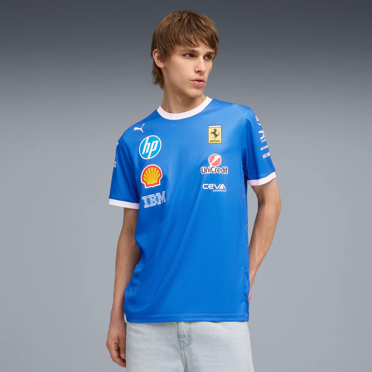 Maglietta Ferrari, team, edizione speciale Puma Monza, blu 🔥