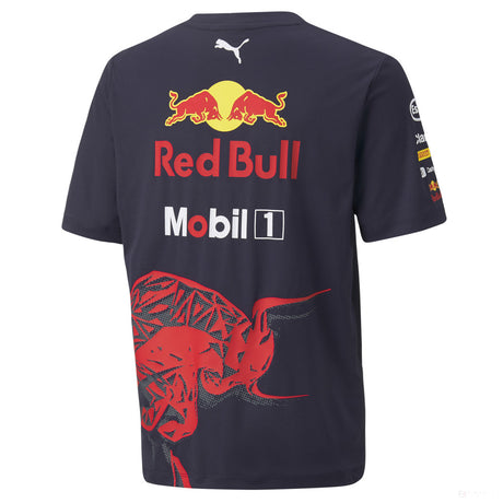 Puma Red Bull Team Maglietta per Bambini, 2022, Blu - FansBRANDS®