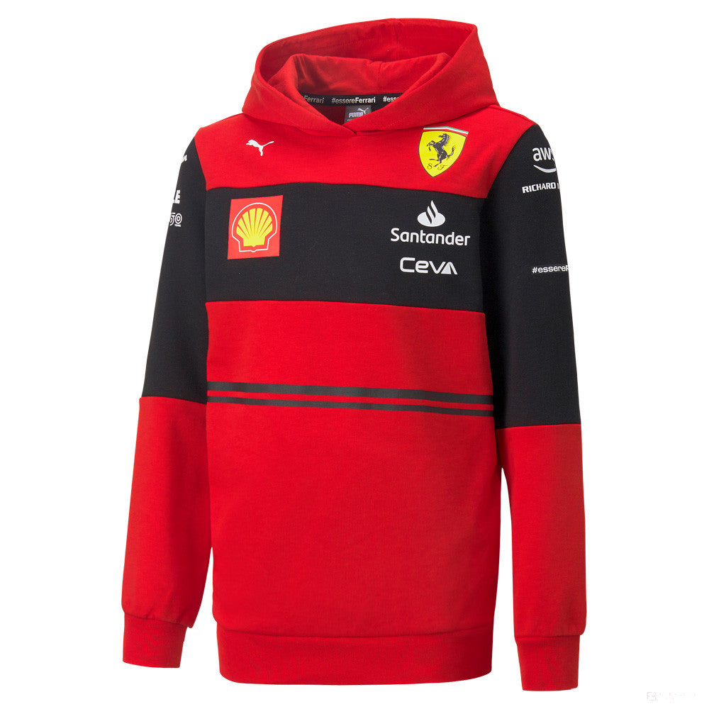 Ferrari Team Felpa per Bambini, 2022, Rosso - FansBRANDS®